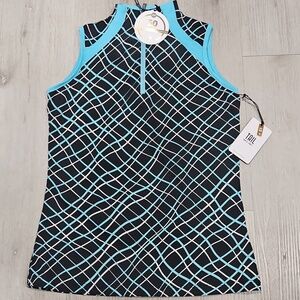 Tail White Label UPF50 XS Funnel Top With Chest Inserts Brand New With Tags